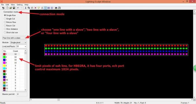 4096 pixels Salve DMX LED Controller H802RA 4 Ports Aluminum Alloy Material 0